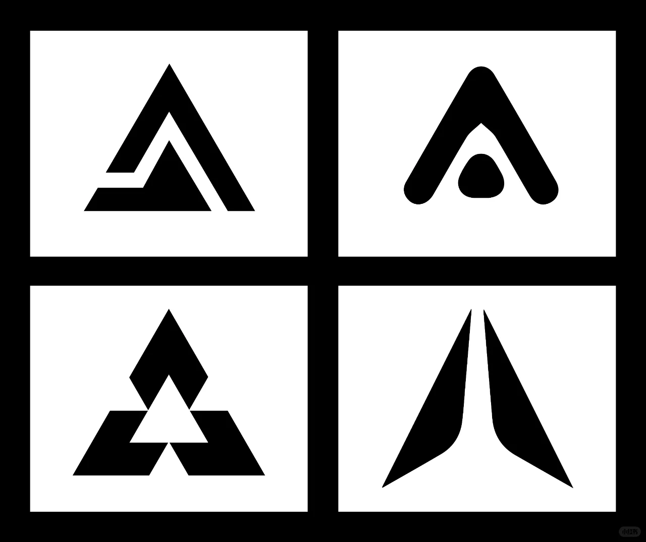 logo设计丨精选40个字母A