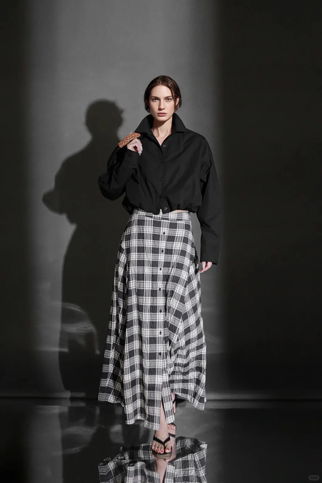 ?英伦风A字伞裙，时髦褶皱美炸了?