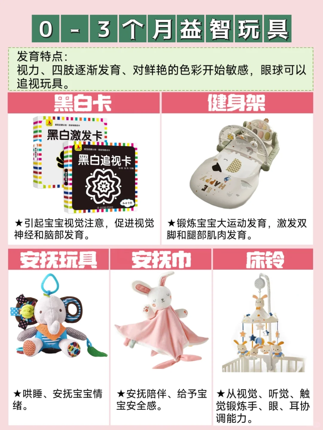 宝宝越玩越聪明!0-3岁益智玩具精选