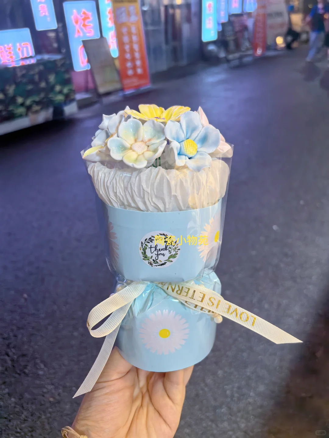 我家的陶瓷花，包花束绝了❗️❗️