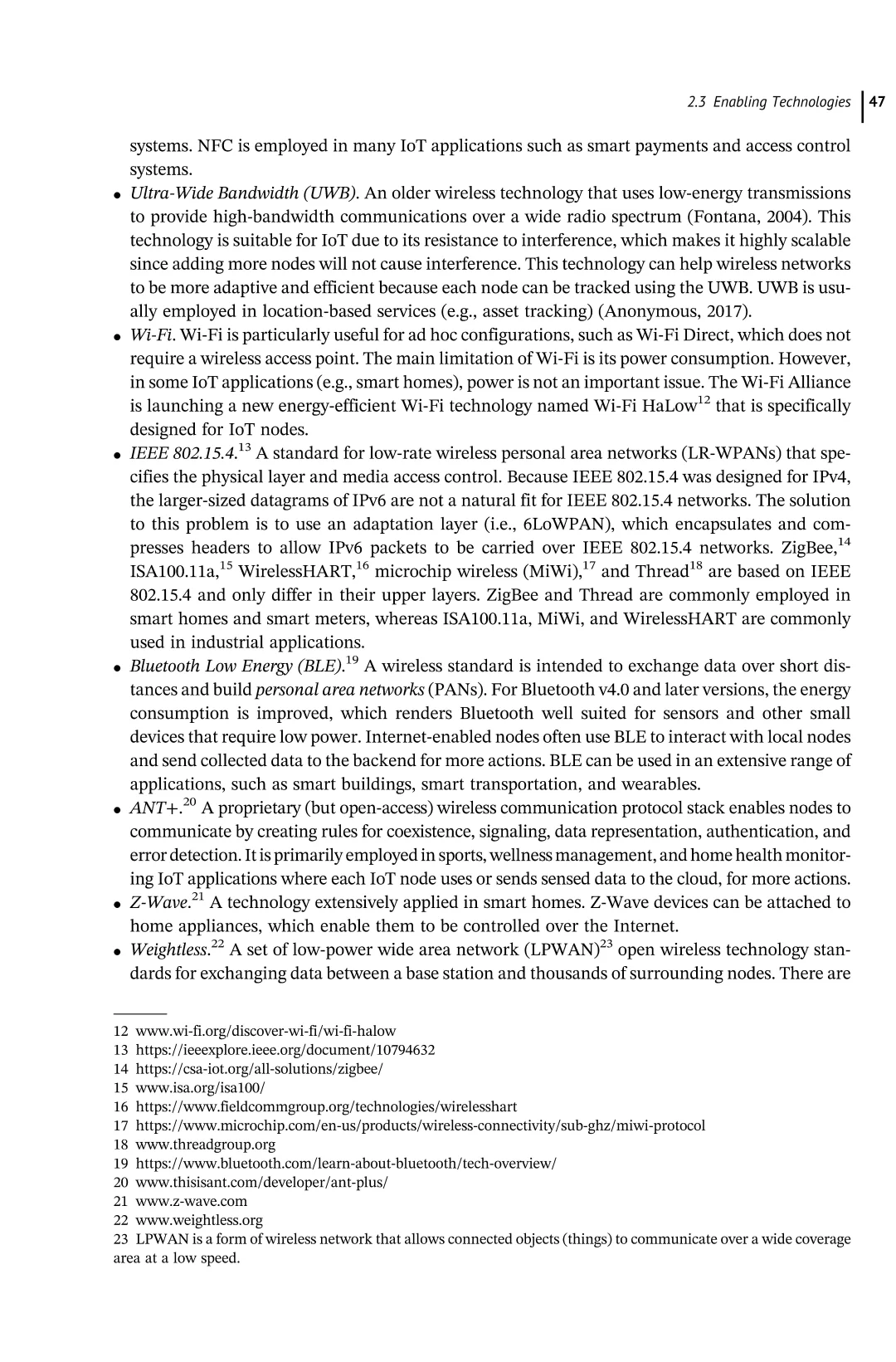 物联网A到Z:技术与应用