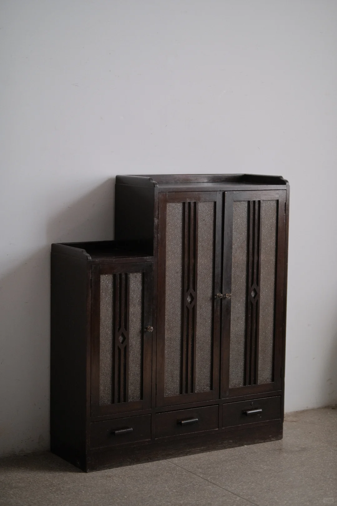 民国老上海柳桉玻璃柜 书柜 展示柜