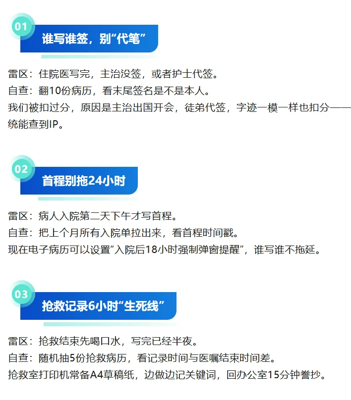 病历管理别踩坑！15个隐形雷区，快来自查！
