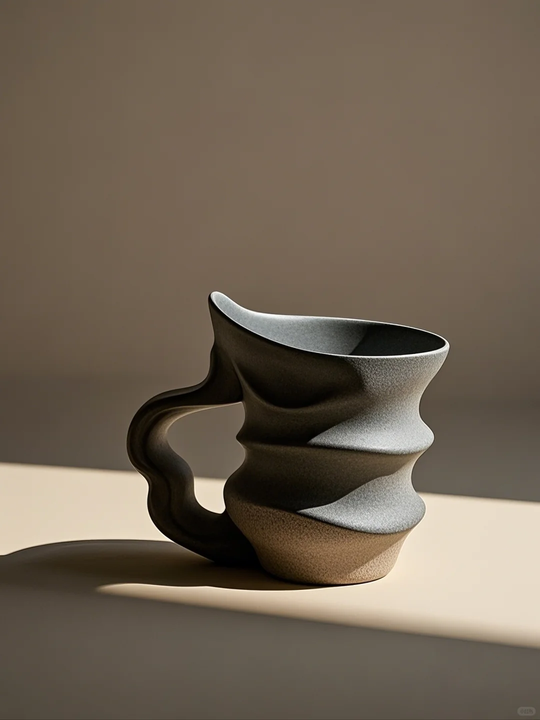 哑光粗陶的治愈力量，每天摸鱼都在杯子肌理