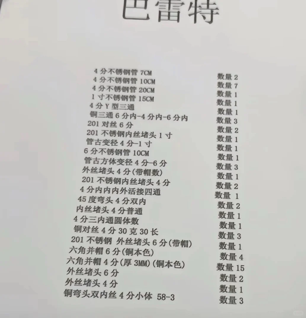 五金系列之巴雷特