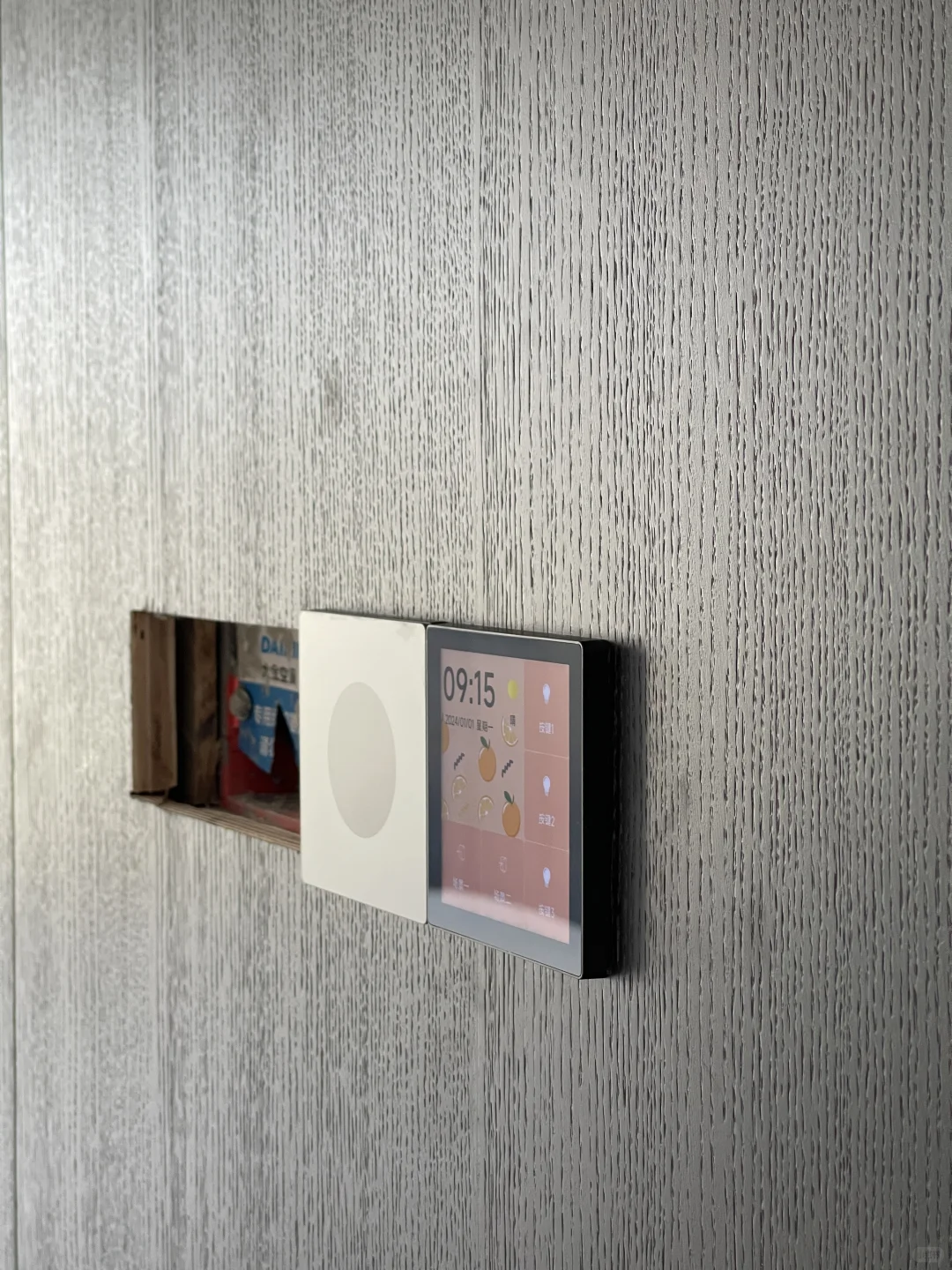 左滑??看平头熊AKplus中控屏上墙效果❗️❗️