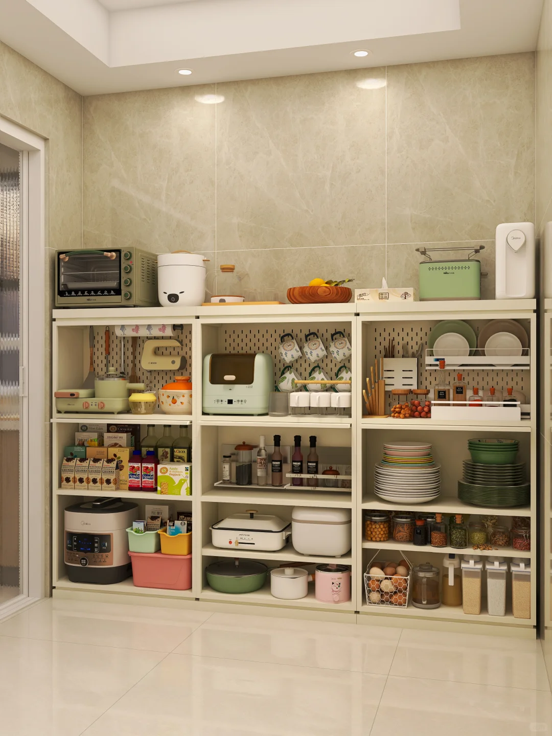 我妈说，你这餐边柜可真能装啊??