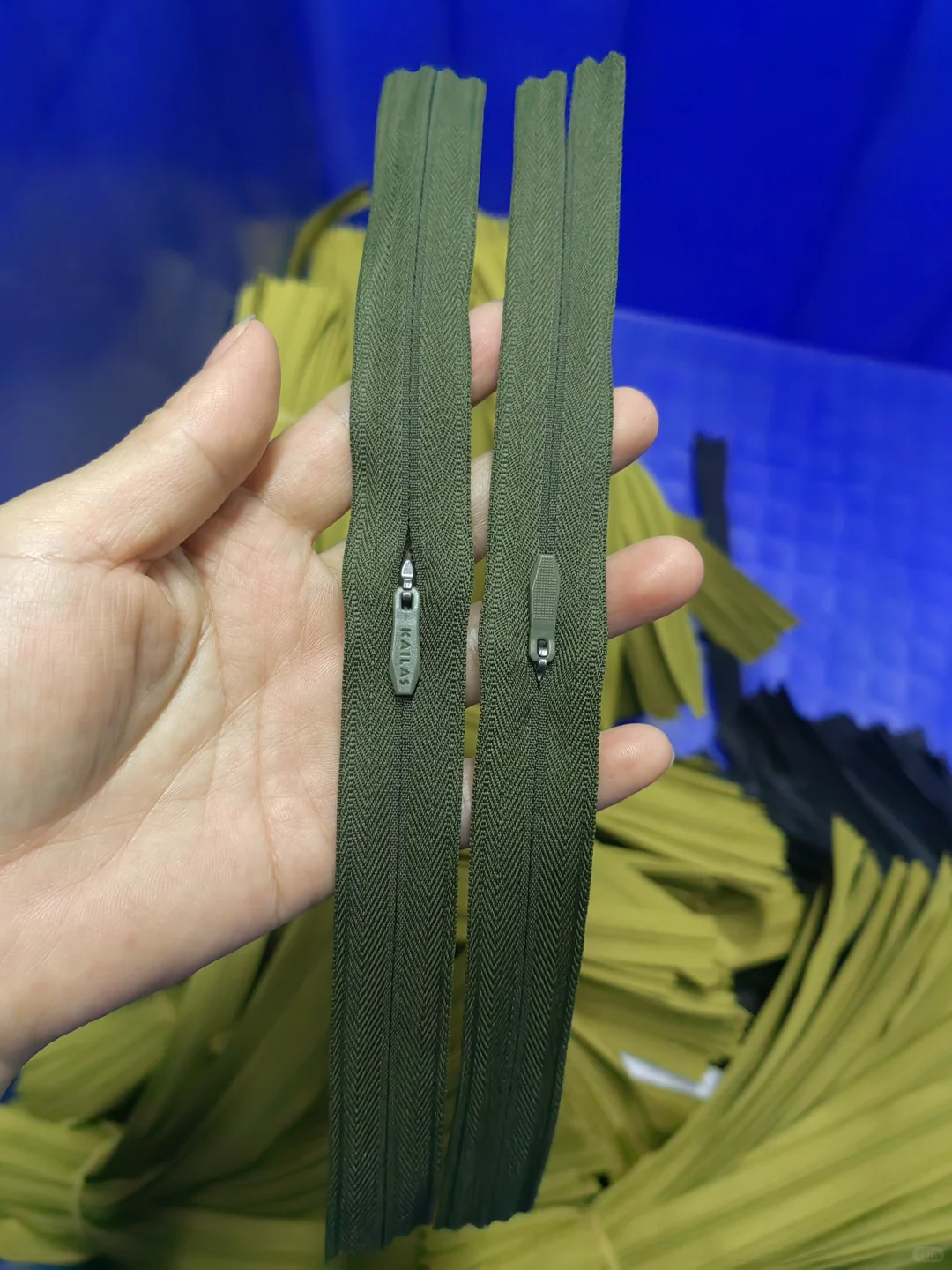 口袋拉链~3号4号布边隐形YG配色胶头