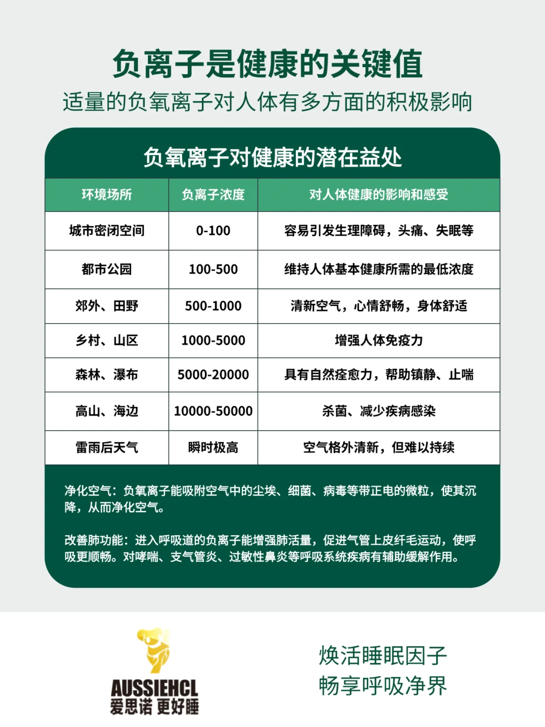 睡进森林里!负氧离子才是“睡眠搭子”?