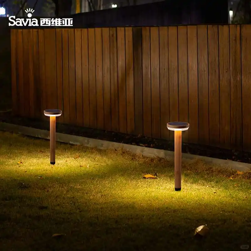 savia太阳能户外防水地插灯免接线草坪