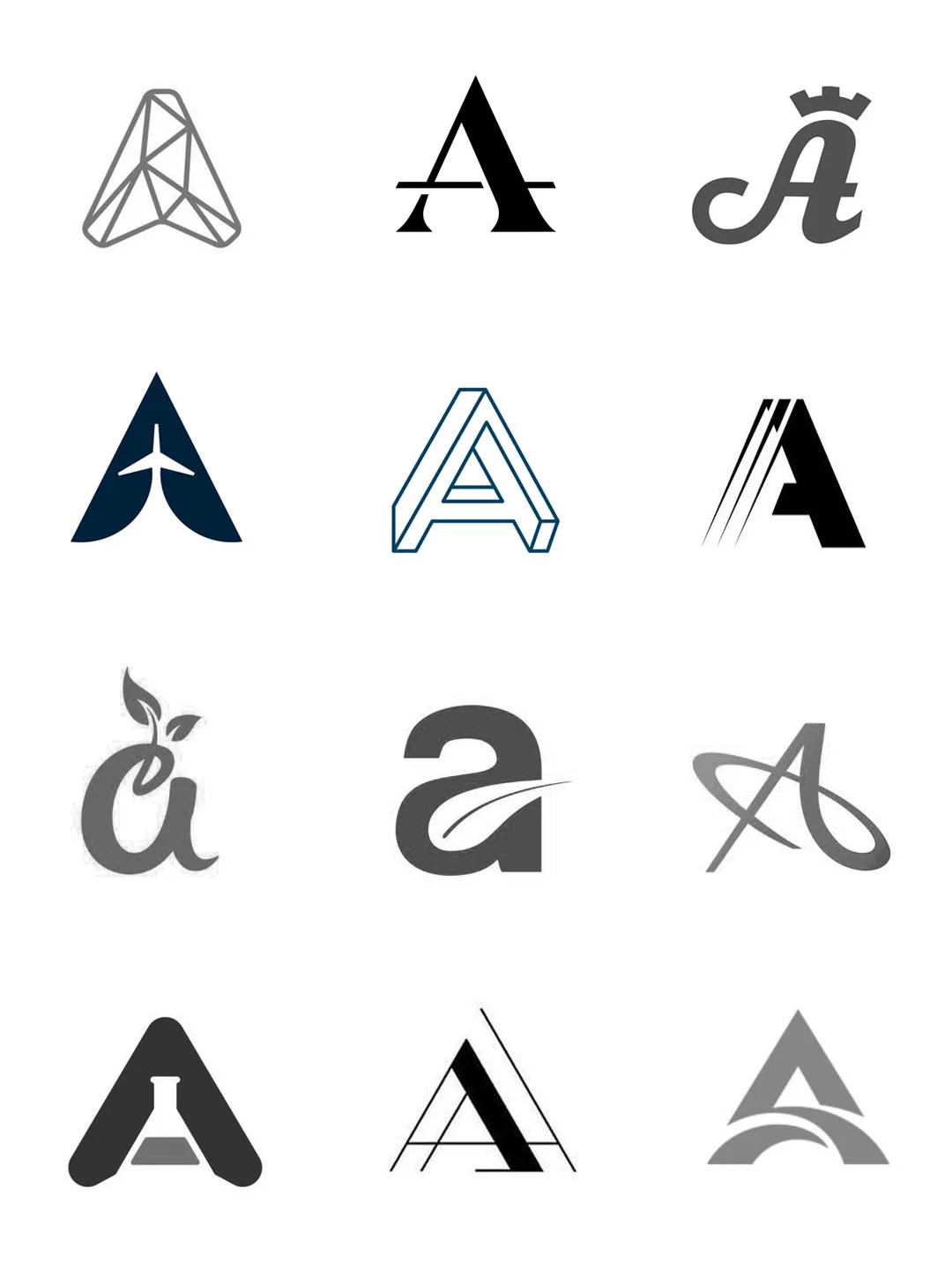 设计灵感 / 字母A组合logo设计