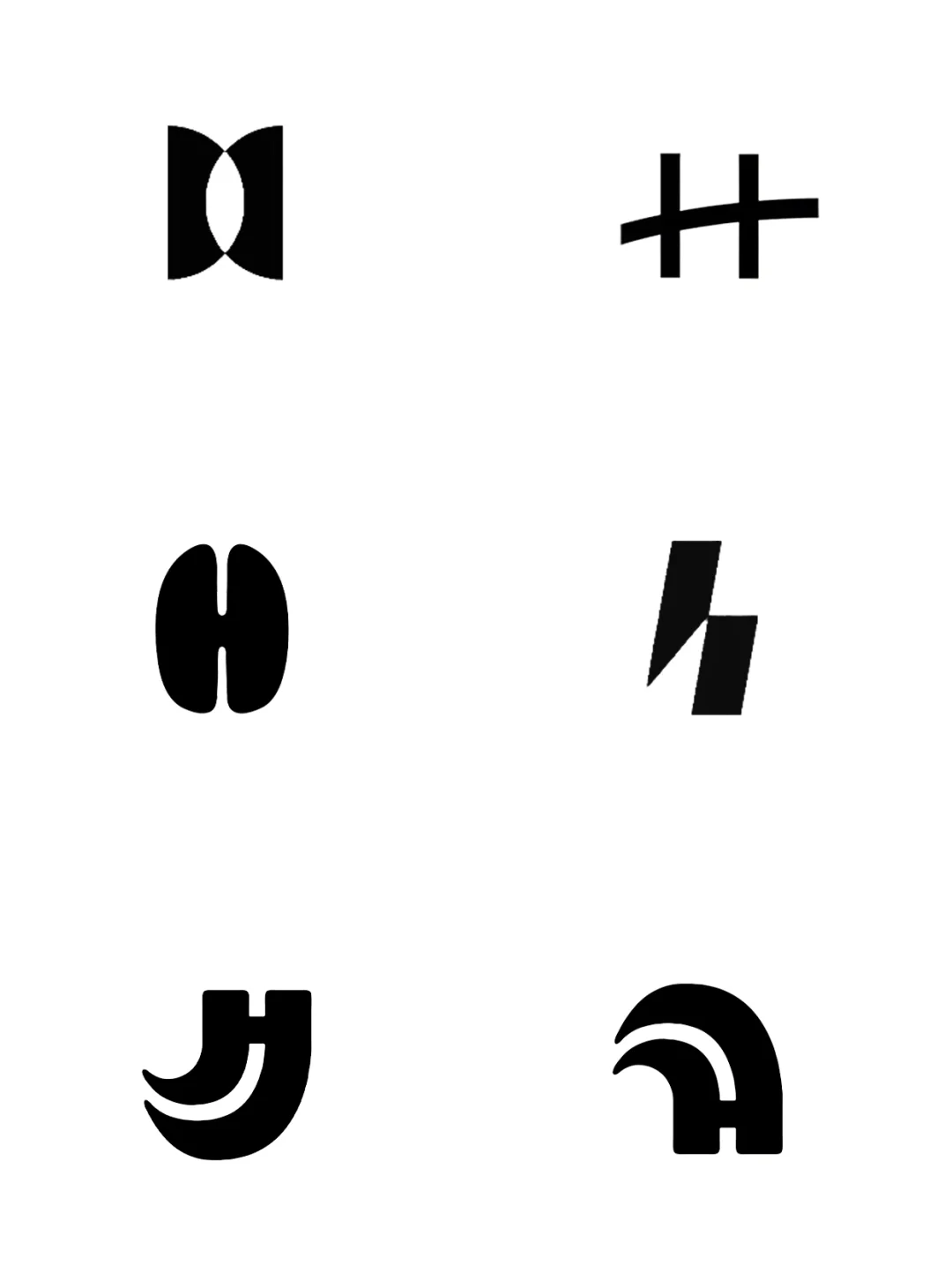 ✨H字母logo灵感500款|极简&高级感合集