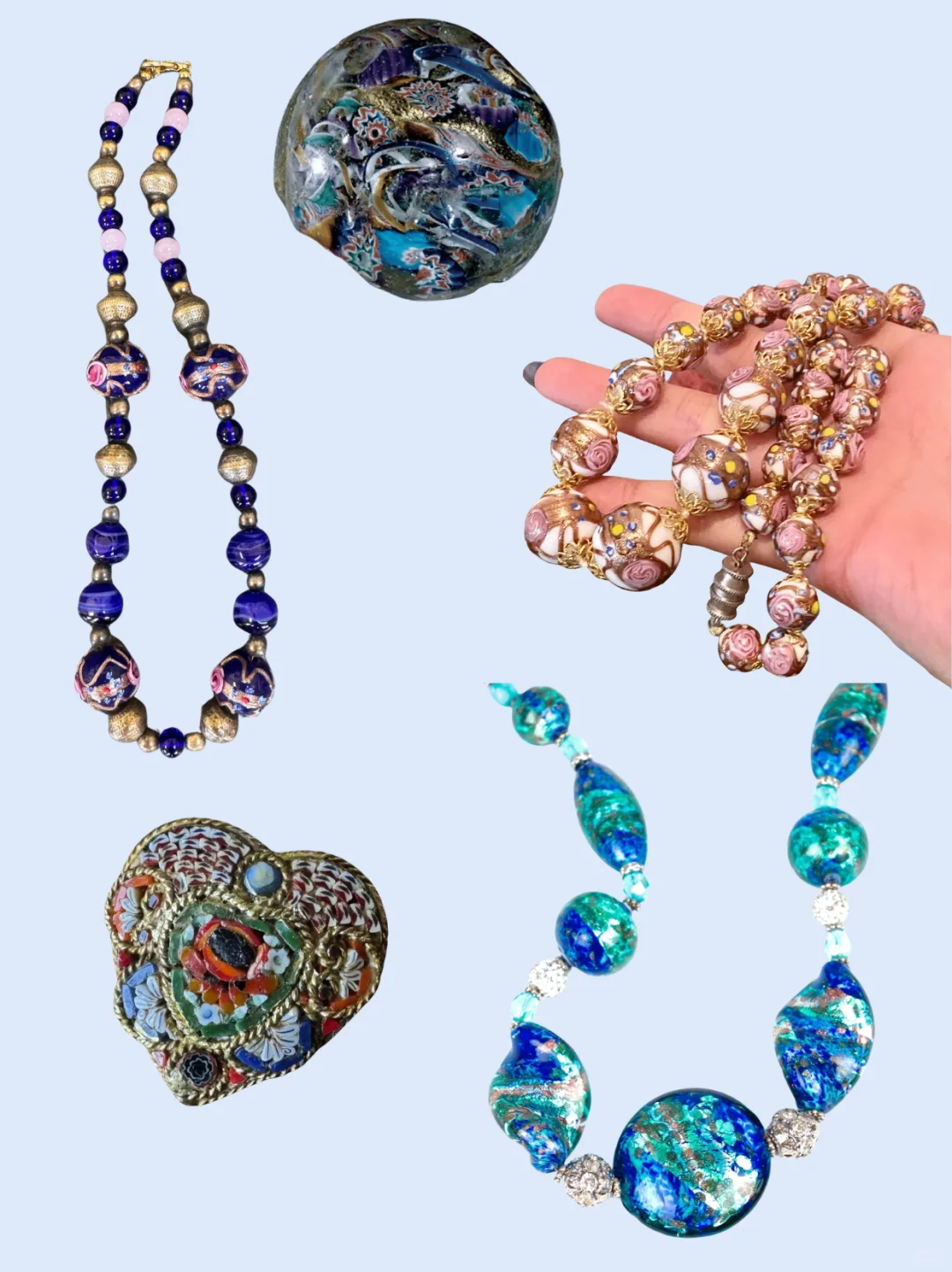 中古穆拉诺玻璃首饰收藏指南?