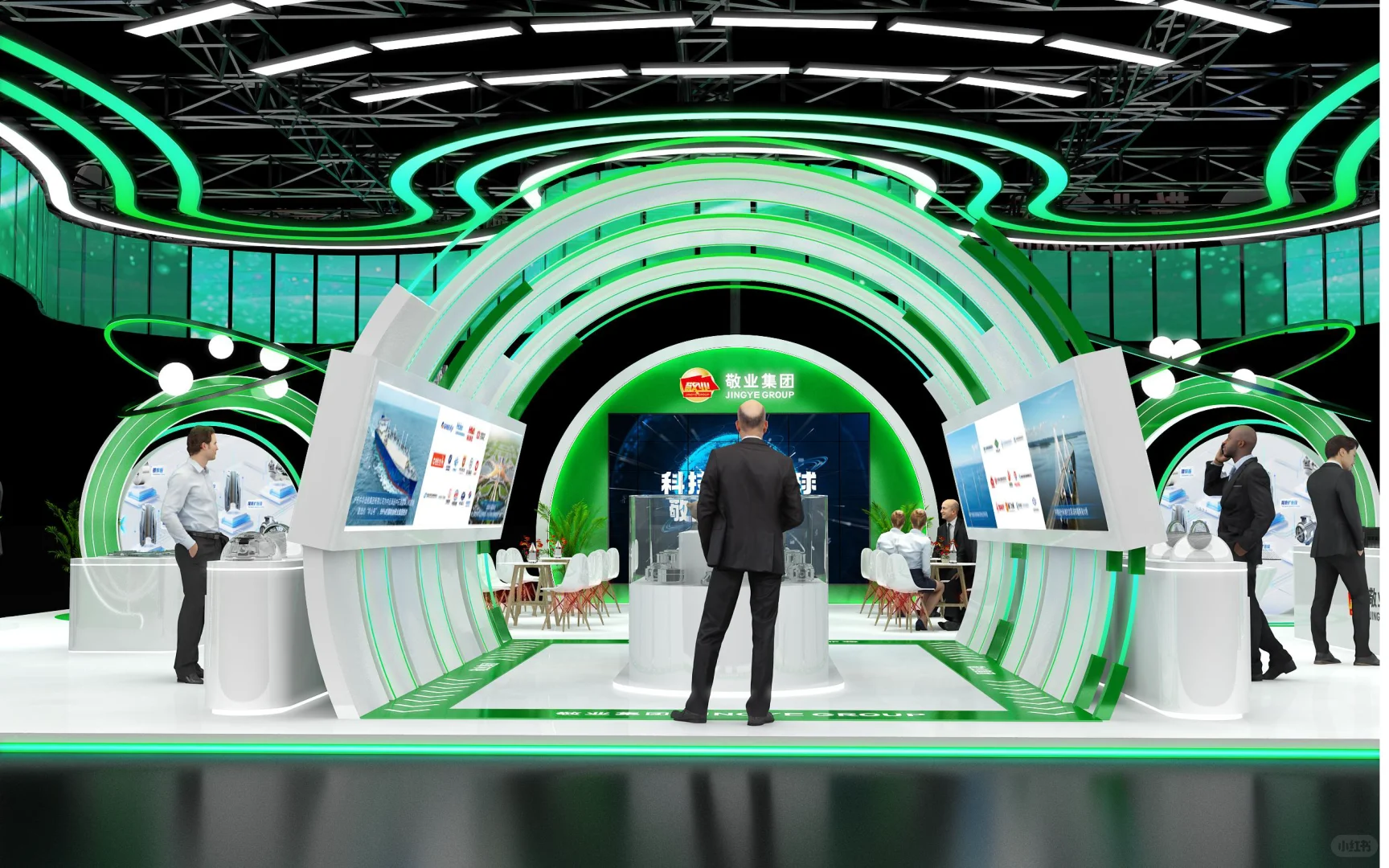 世界500强的展台原来是做这样子的!!!