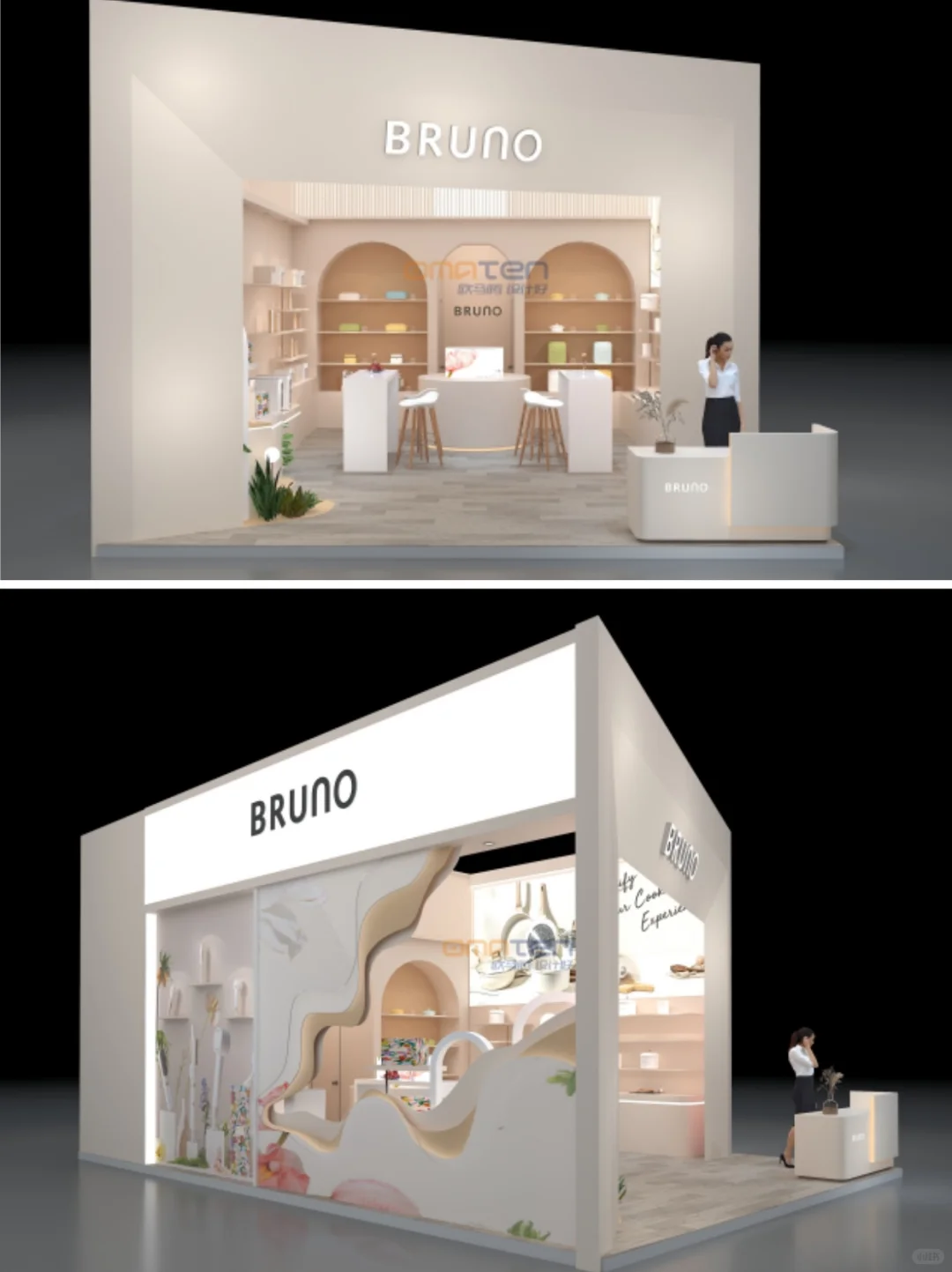 深圳礼品展丨54平单开口展位设计制作