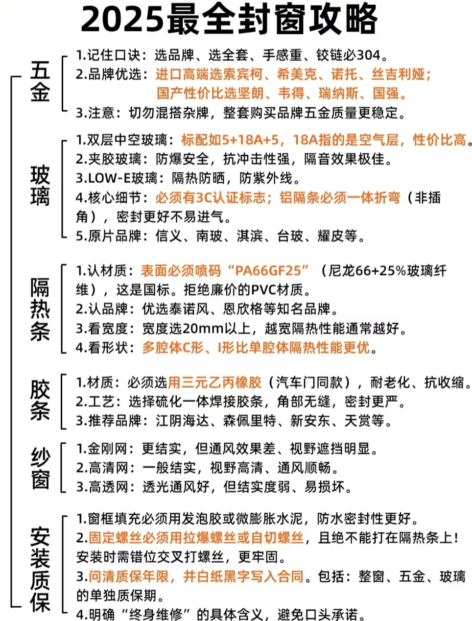 ?2025封窗干货｜照着装不翻车‼️