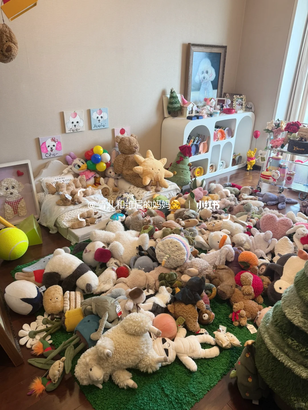 一口气背着家人买了16w的jellycat现状