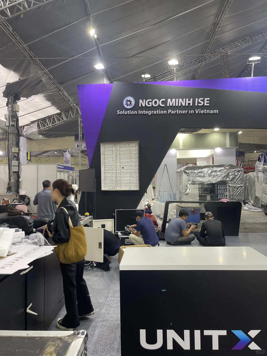 今天我在北宁工业展翻译