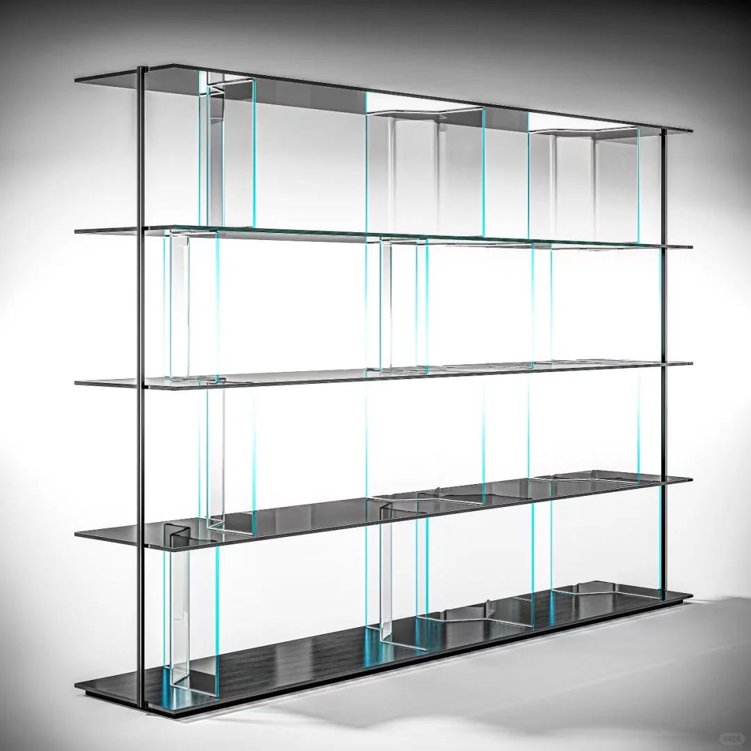 艺术感爆棚的玻璃书架，把家变成艺术展厅！