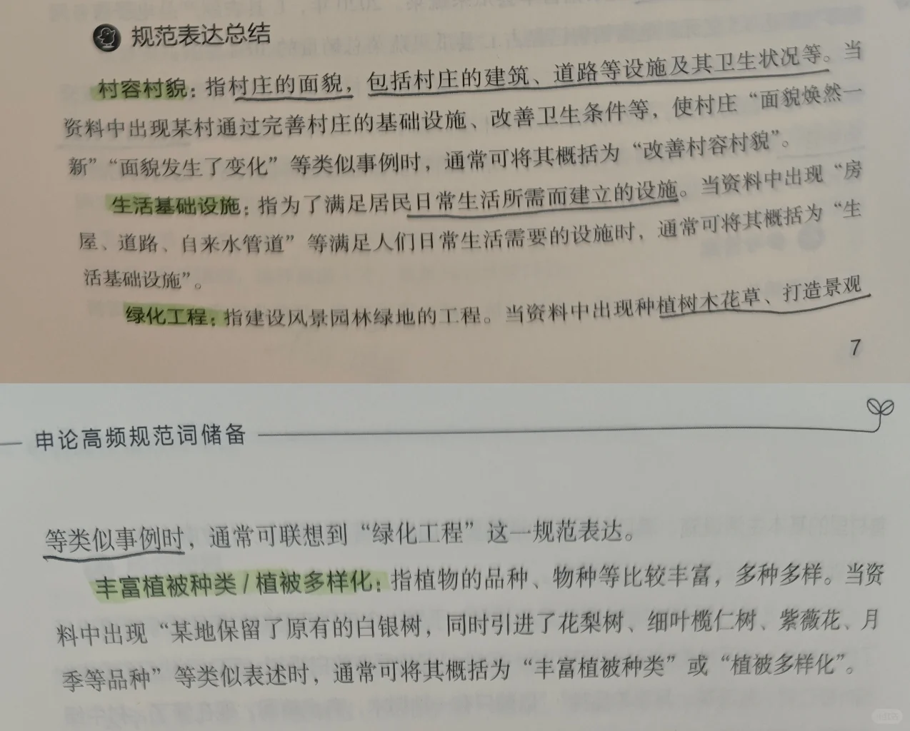 申论规范词-乡村振兴