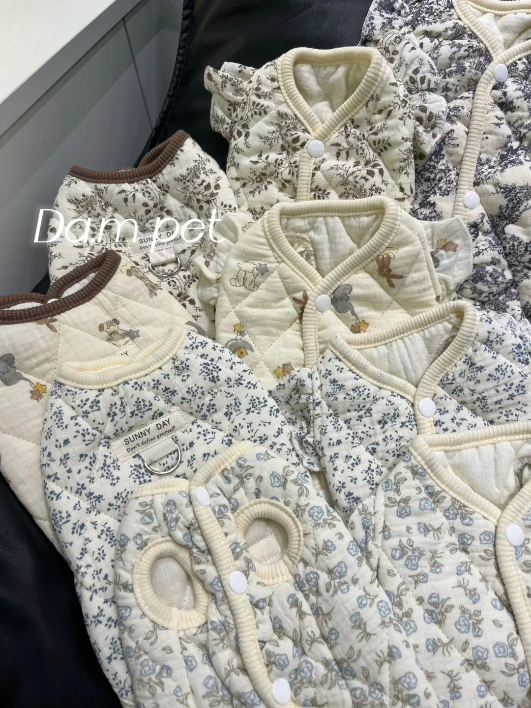 ?宠物衣服|一眼命中的纯棉纱布夹棉衣?