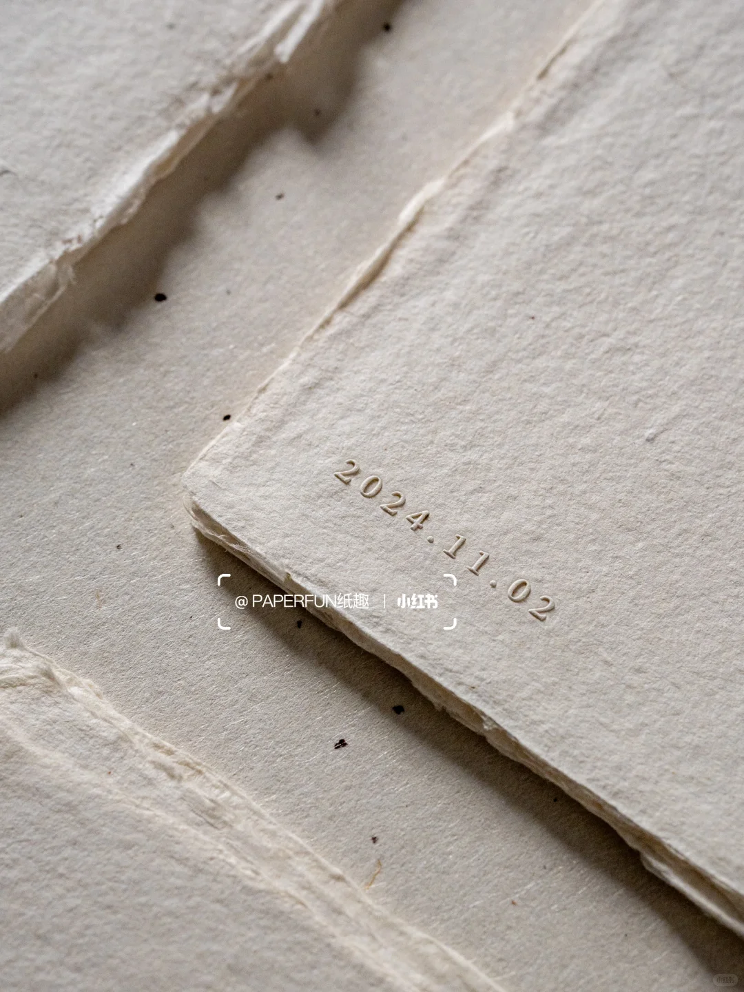 极简手工纸MENU——不规则边缘带来的仪式感✨