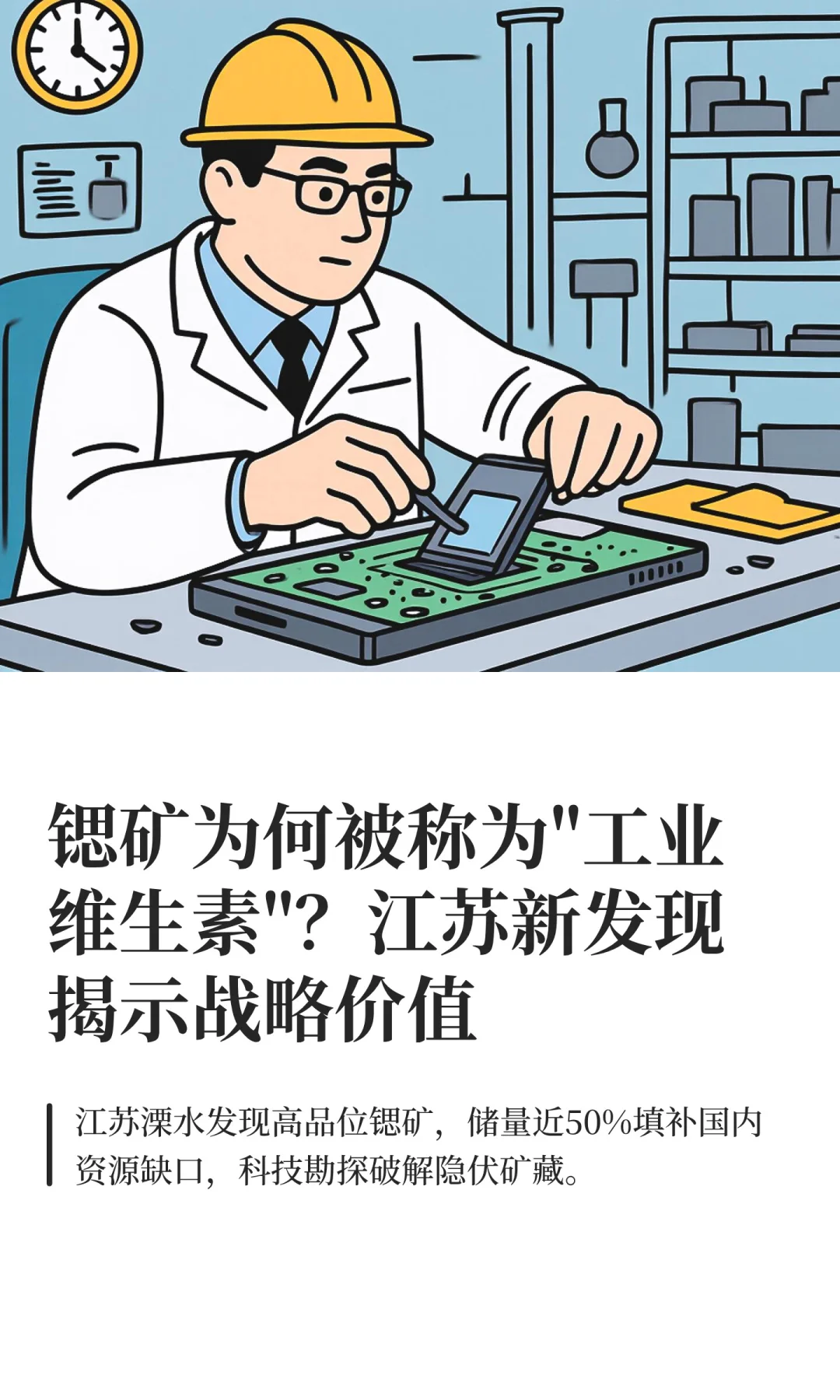 江苏新发现一处大型锶矿