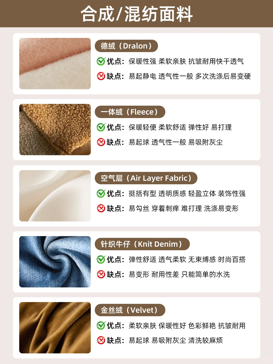 ?面料怎么选不踩雷?30种面料一文说清!