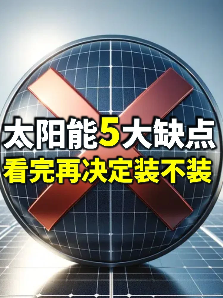 太阳能5大缺点，看完再决定装不装?