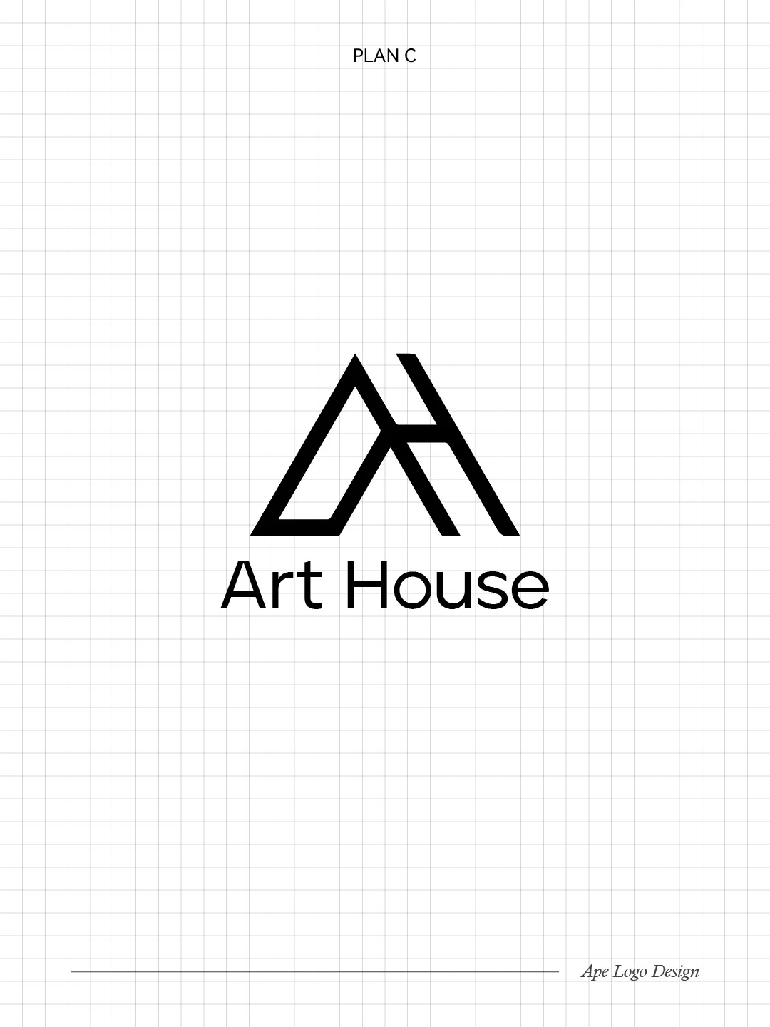 字母logo分享！A+H如何设计！简约高级感！