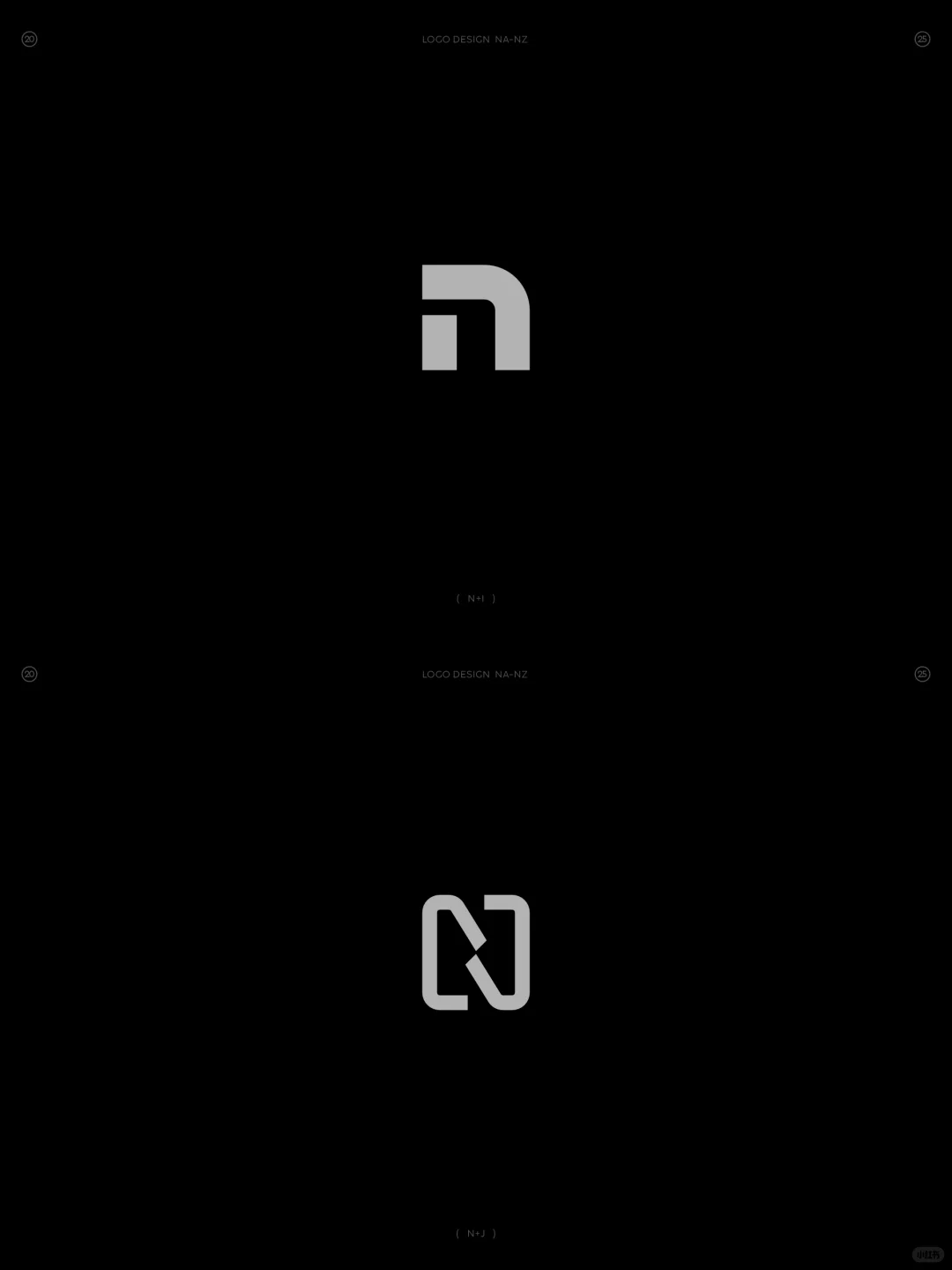 原创❗字母NA-NZ组合图形logo