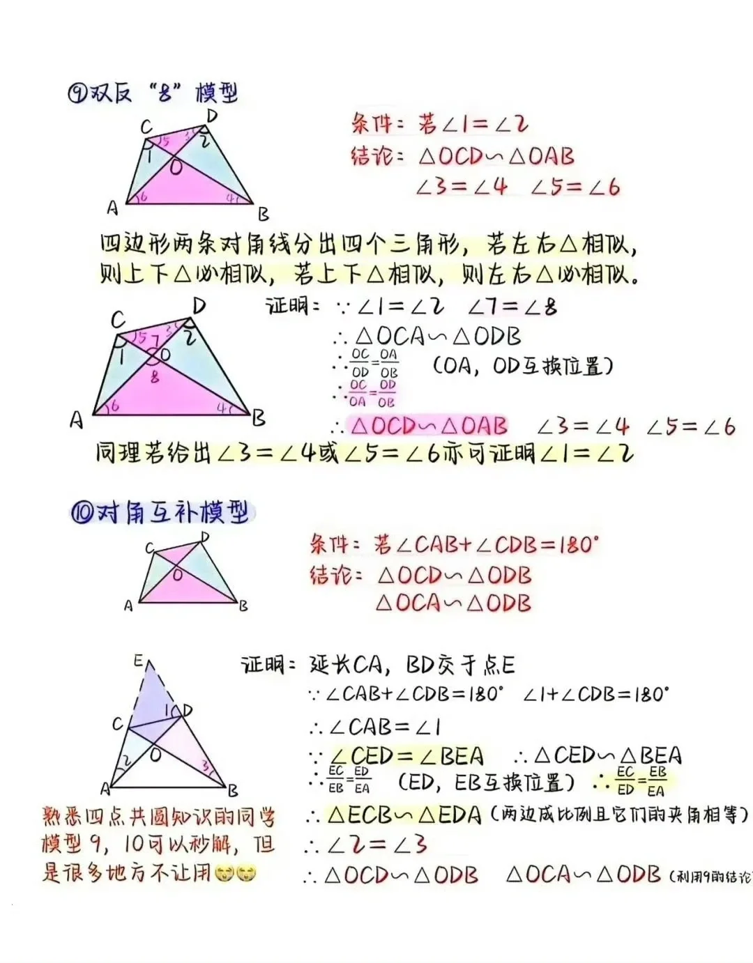中学数学16种模型整理合集