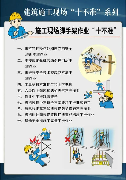 建筑工程施工现场十不准