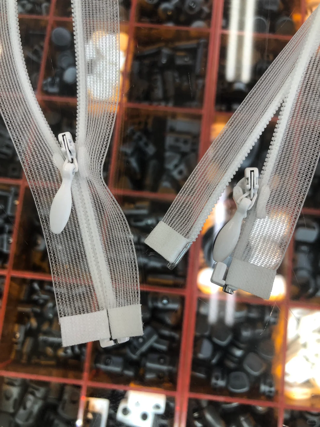 隐形开尾拉链 客订隐形开尾透明布带拉链