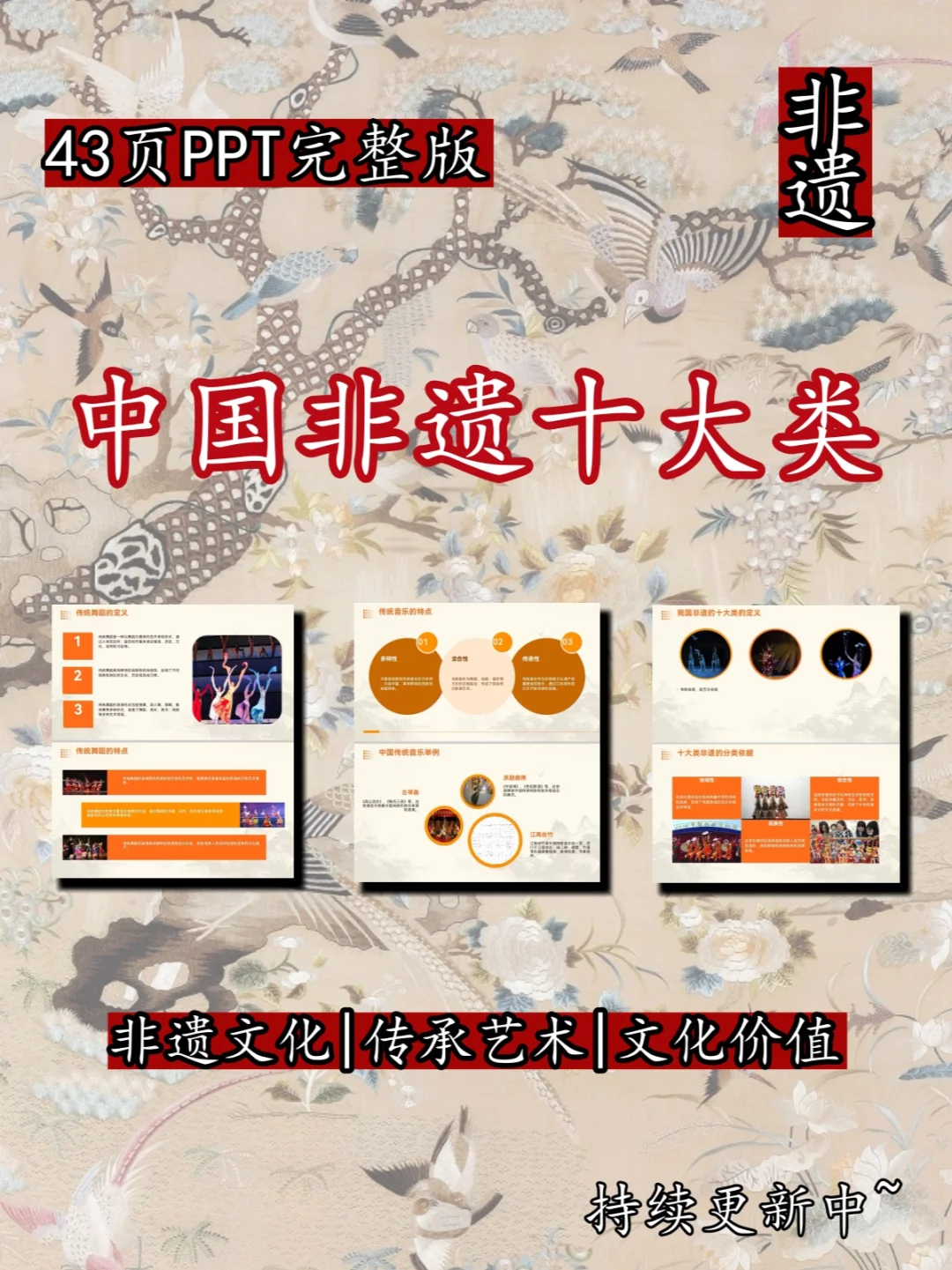 ⁉️都2024年了，你还不了解非遗十大类