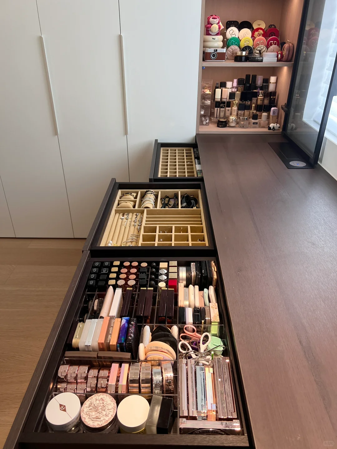 抽屉首饰彩妆收纳，整整齐齐太治愈了