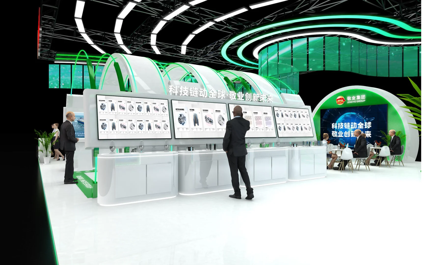世界500强的展台原来是做这样子的!!!