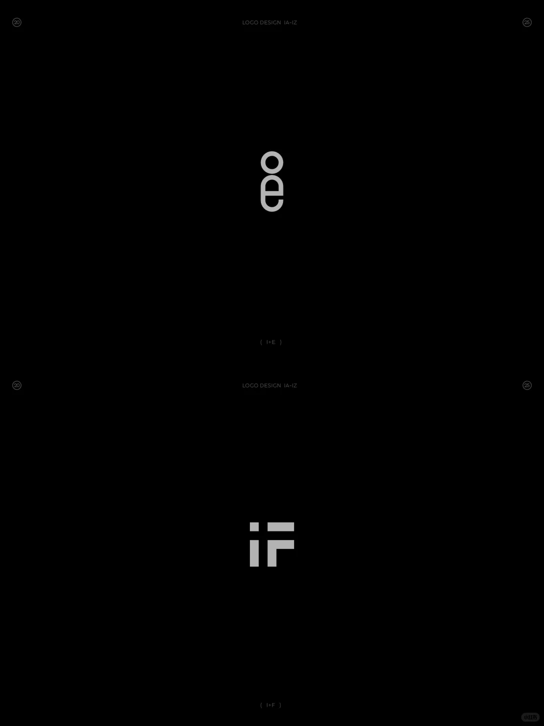 原创❗字母IA-IZ组合图形logo