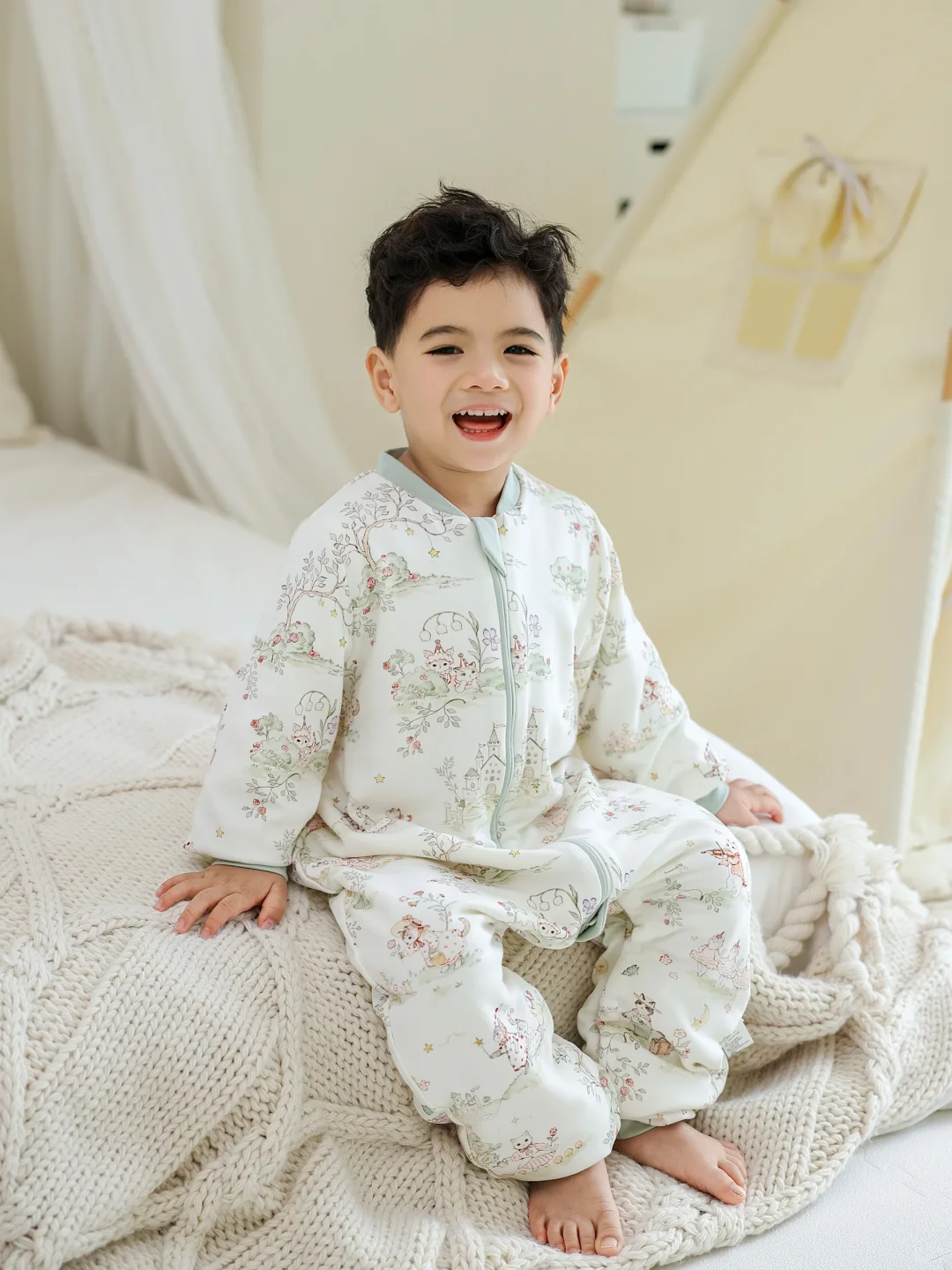 秋冬养娃救命❗️童话风睡袋太给力了！