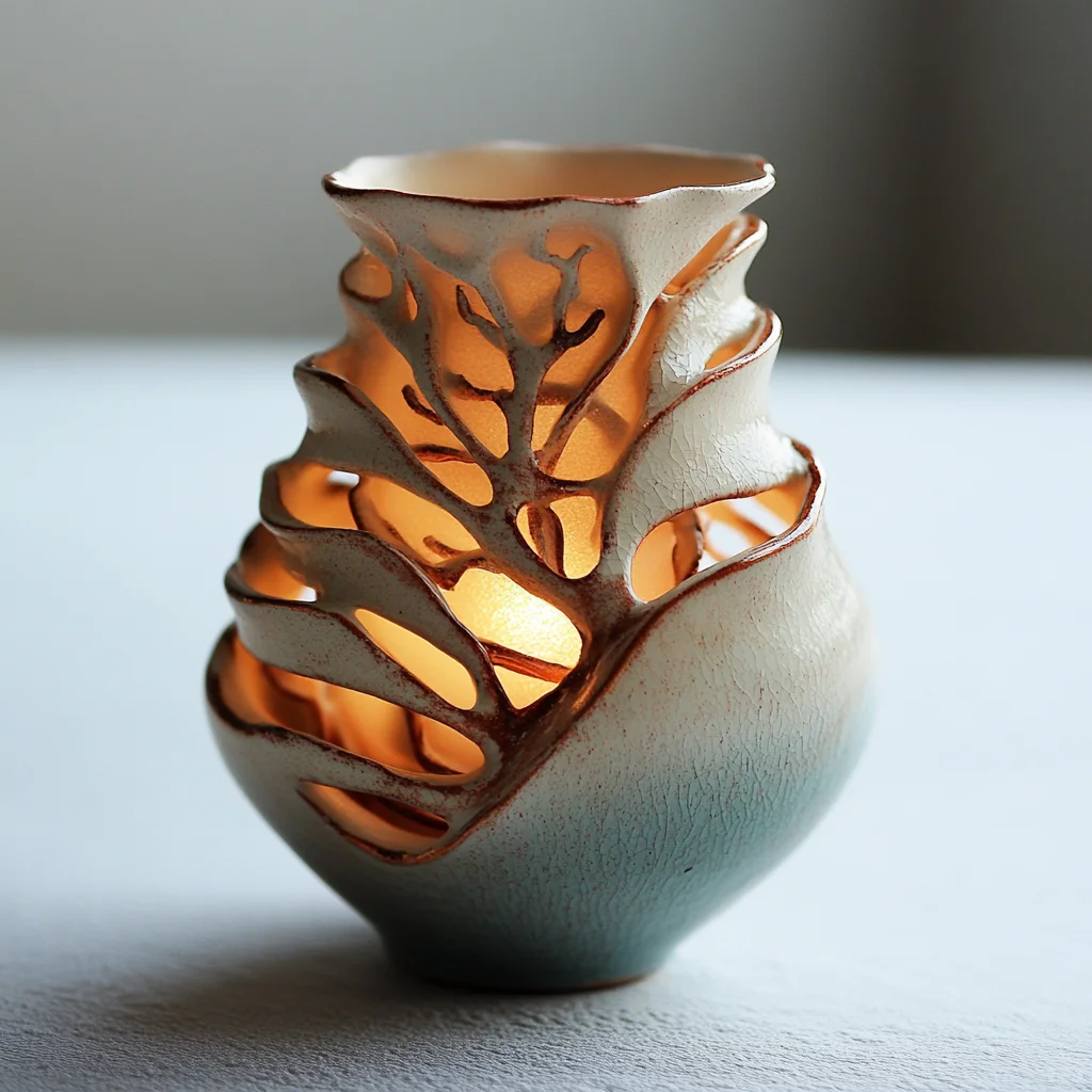 ?陶艺创意分享｜珊瑚透光杯