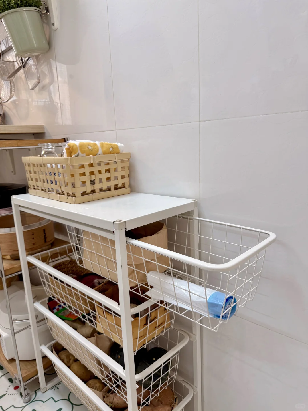 拯救一字型小厨房的两个置物架！！