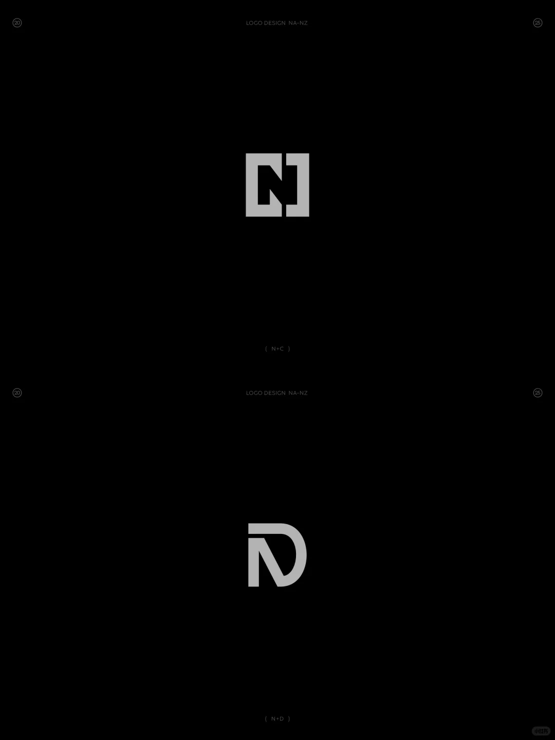 原创❗字母NA-NZ组合图形logo