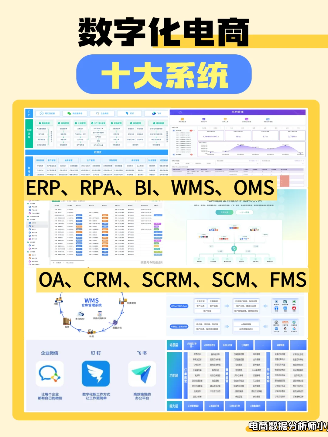 电商数字化10 大系统一次讲透!