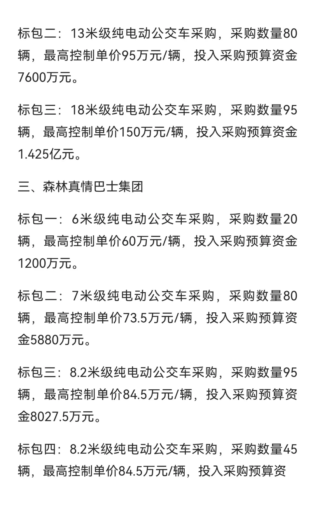 虚拟城市-森林市2025公交新车招标计划