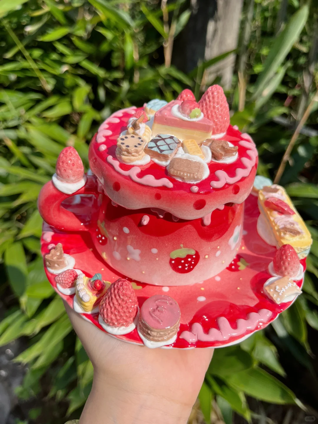 草莓盘子真的太可爱啦?