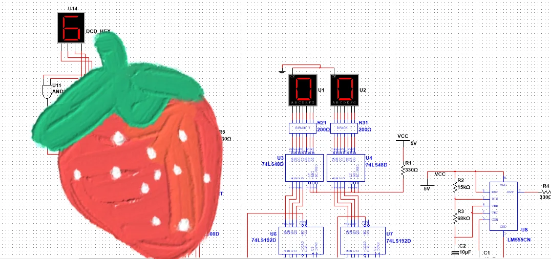 2.18.1基于Multisim的24s篮球计时器+带报告