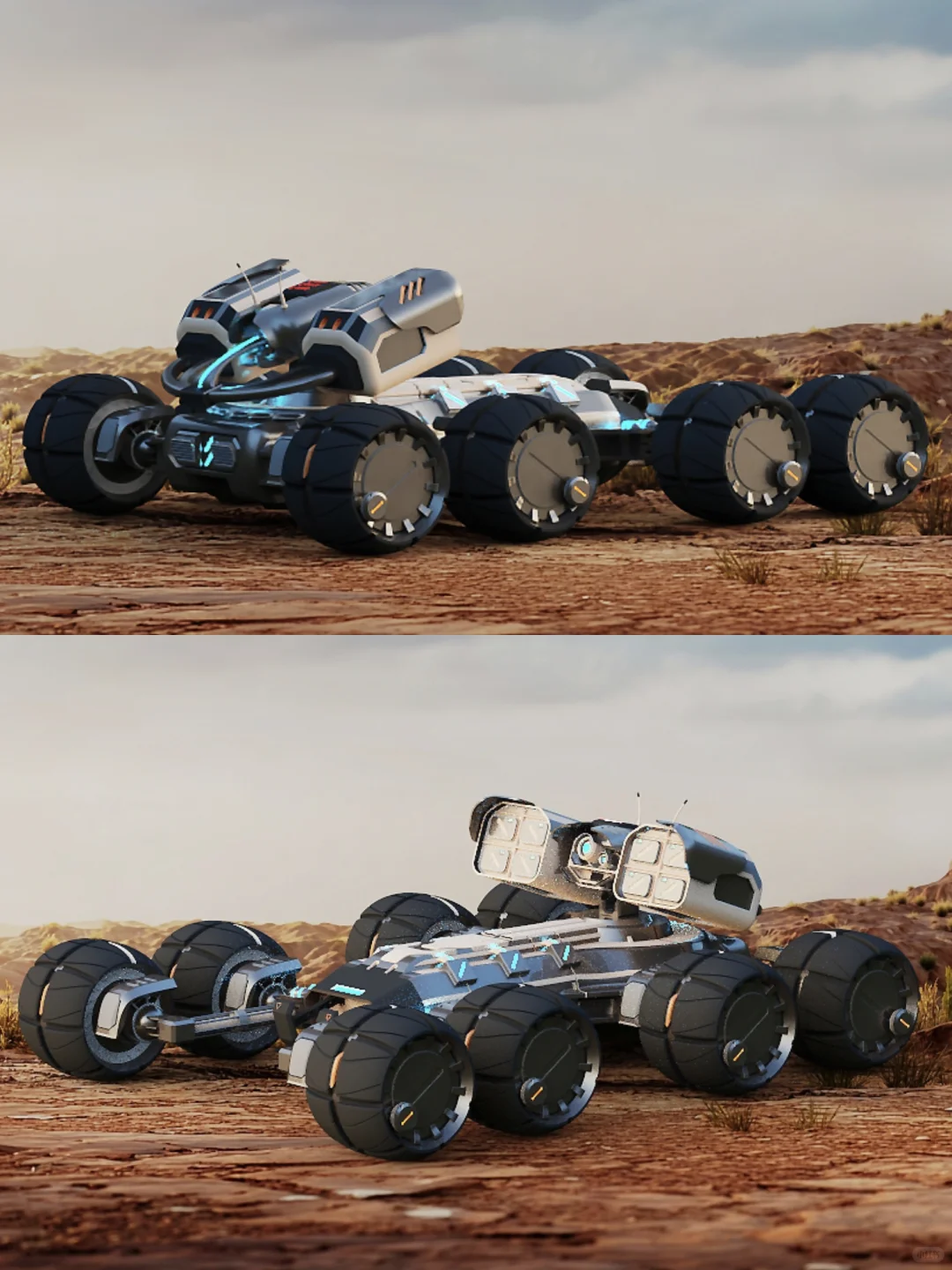 犀牛建模-无人越野探测车设计交通工具设计1