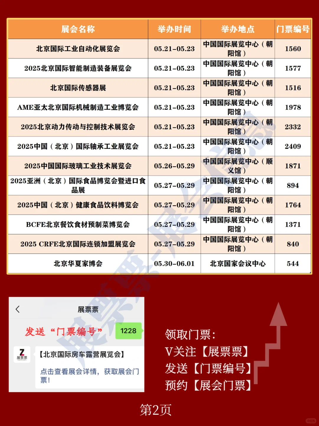 北京展会 | 2025年5月展览排期表（共26场）