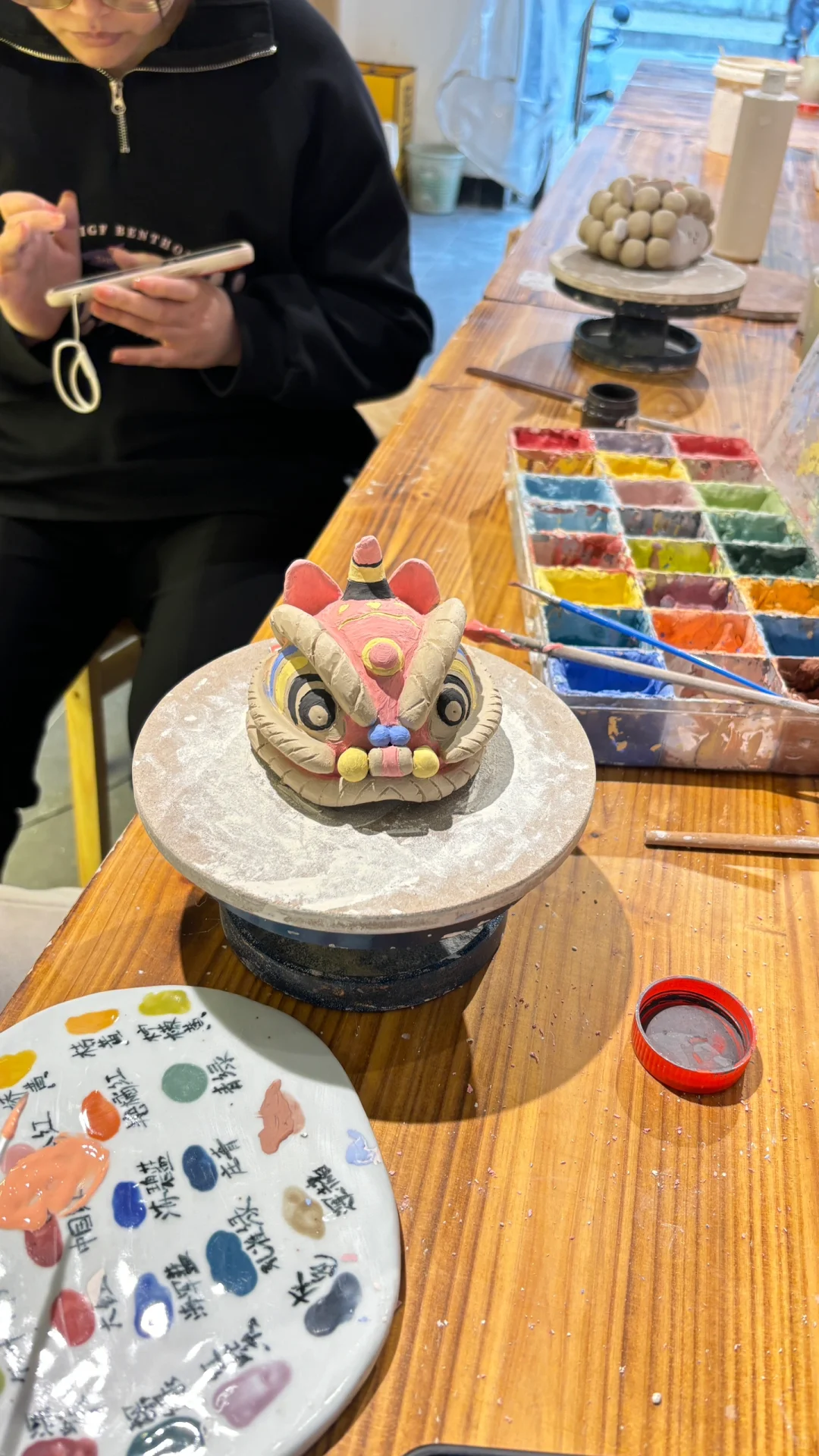 陶瓷舞狮摆件教程