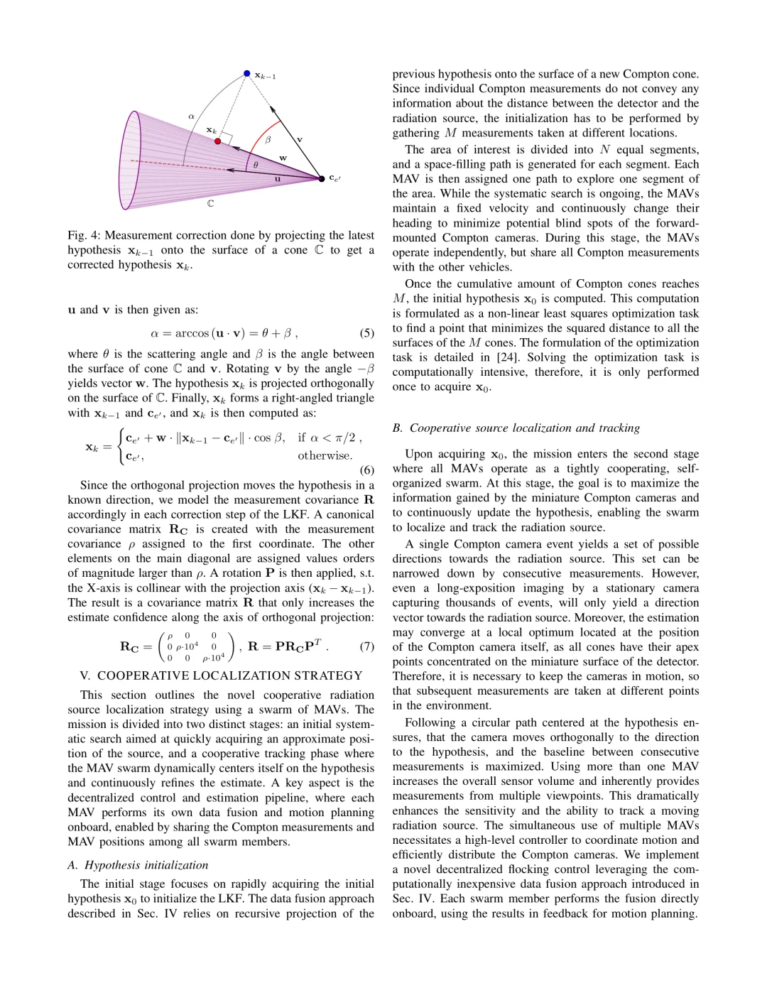 微型无人机合作定位放射源